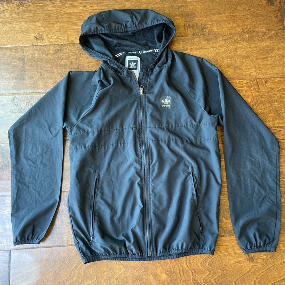 Small Black Adidas Skateboarding Windbreaker